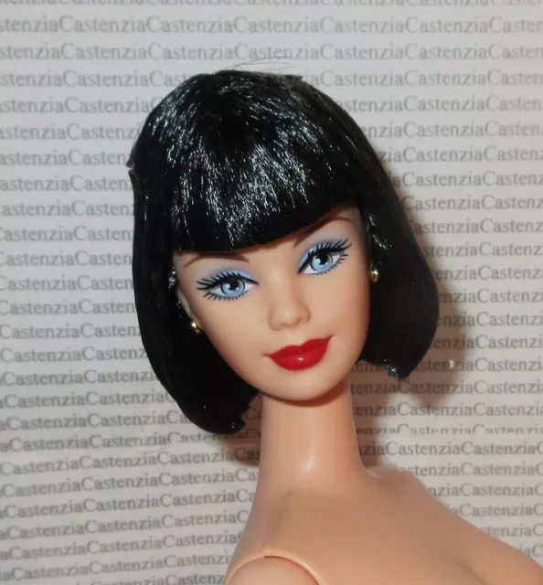 N359)Nude Barbie Mattelwinter In Montreal Raven Blue Eyes Fashion Doll For Ooak