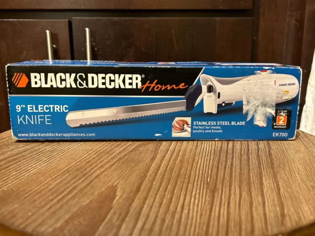 New 1990's Black & Decker Slim Grip Electric Knife EK100 9