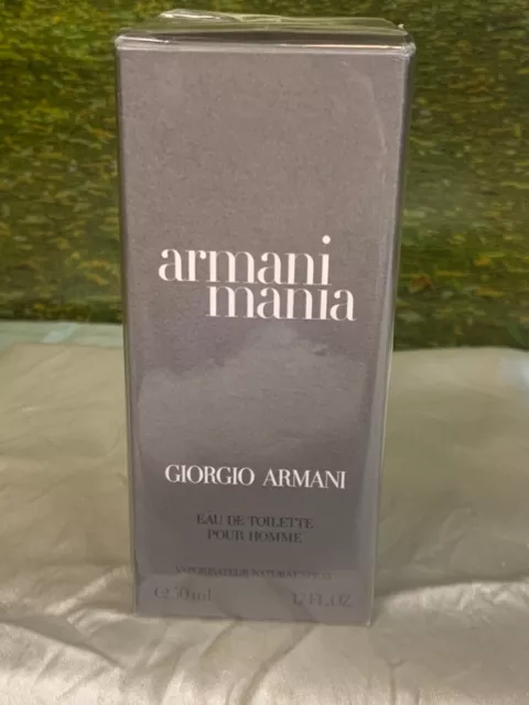 Giorgio Armani Mania 50Ml Edt Pour Homme Spray (New With Box & Sealed)