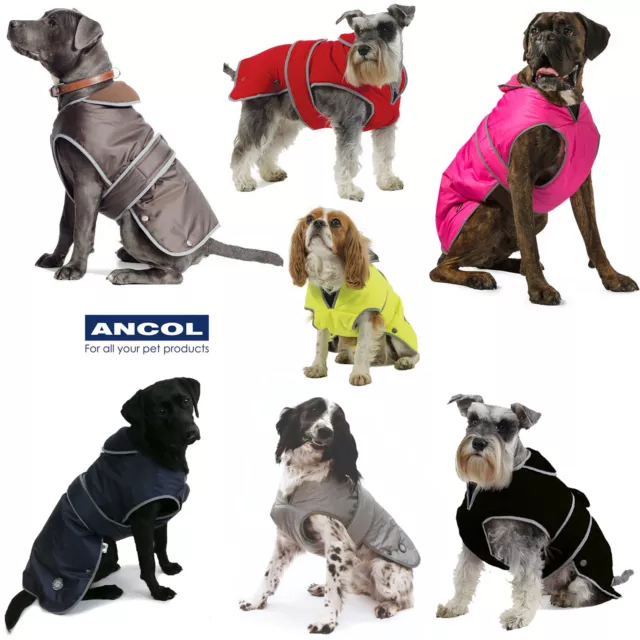 Ancol Dog Coat Stormguard Harness Compatible Waterproof Luxury Rain Muddy Paws