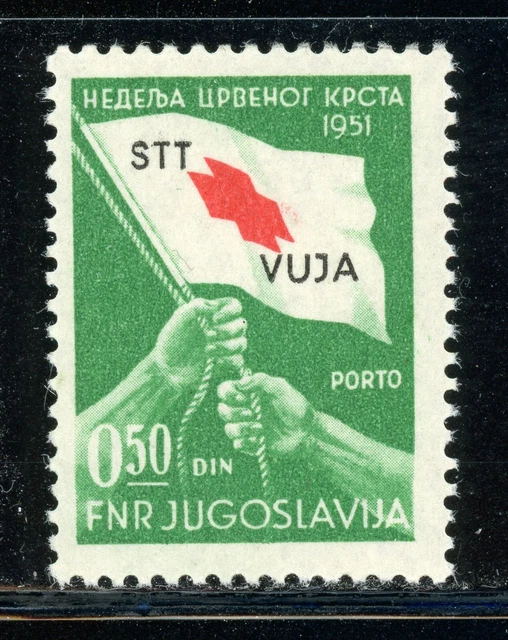 Trieste Zone B MH Scott #RAJ3 50p Postal Tax 1951 CV$240+