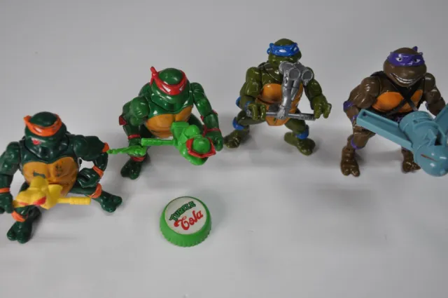 Head Droppin TMNT Vintage Toy x 4 lot figures Sewer Swimmin Don