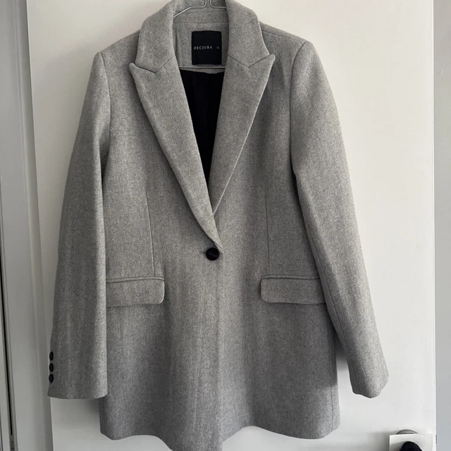 DECJUBA GREY Jacket Size 14 Pre Owned PicClick AU