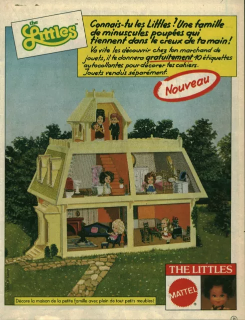 Publicité ancienne The Littles Mattel 1959 issue de magazine