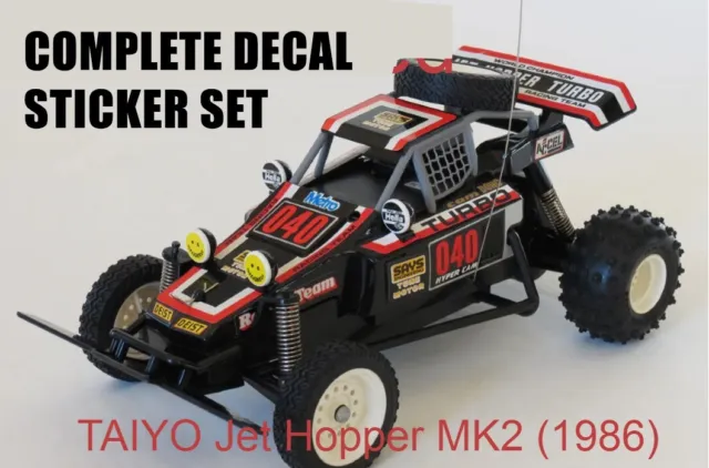 Taiyo Jet Hopper Decal Stickers Tyco Turbo Hopper Body Set Metro Dickie 27 40 49 3