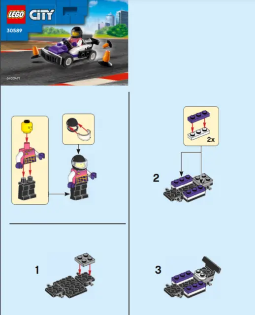 30589 Lego City Kart racer polybag Great gift! 3