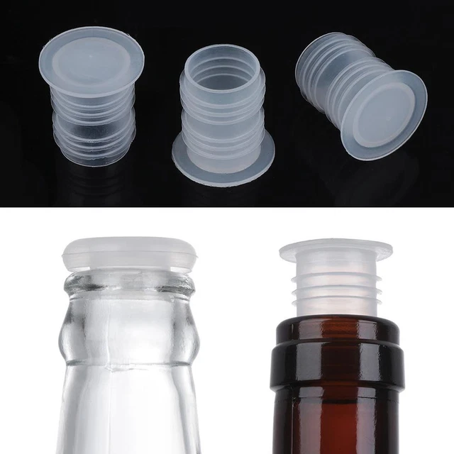 Cerveza Tapón de vino Sellador de la botella Tapa de botella de vino Blanco