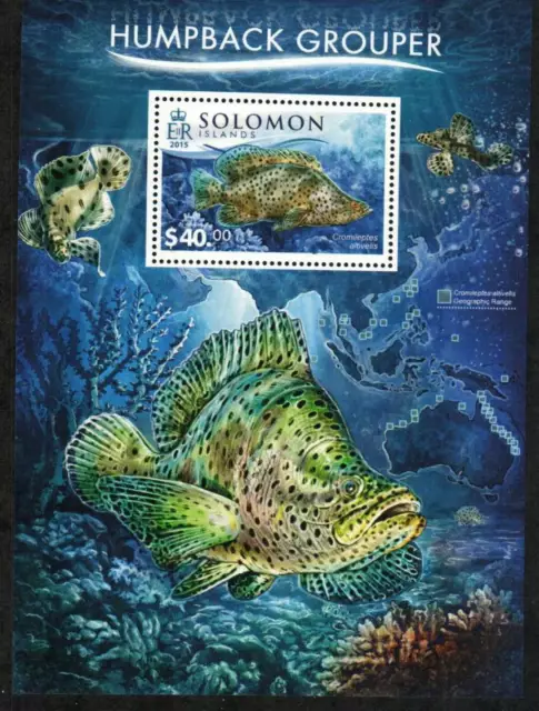 Solomon Islands Stamp 1936  - Humpback Grouper