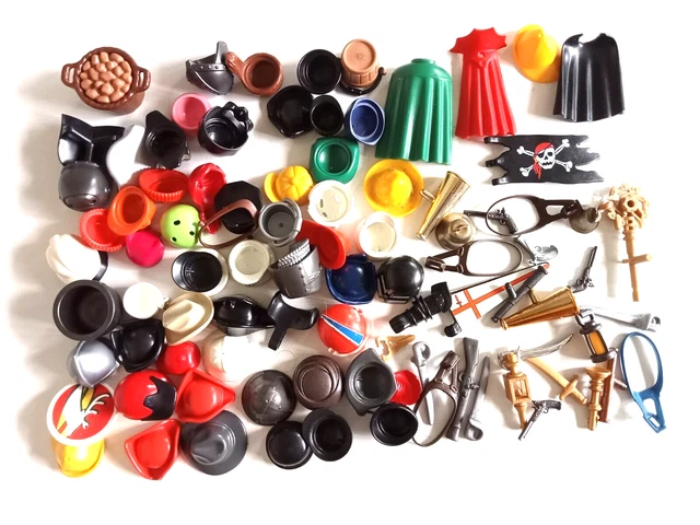 PLAYMOBIL LOT 7 PIRATES + accessoires armes barque jaune drapeau EUR 11,90 - FR