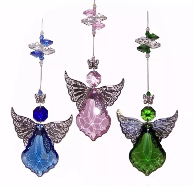 Guardian angel crystal suncatcher gift -car mirror sun catcher suncatchers