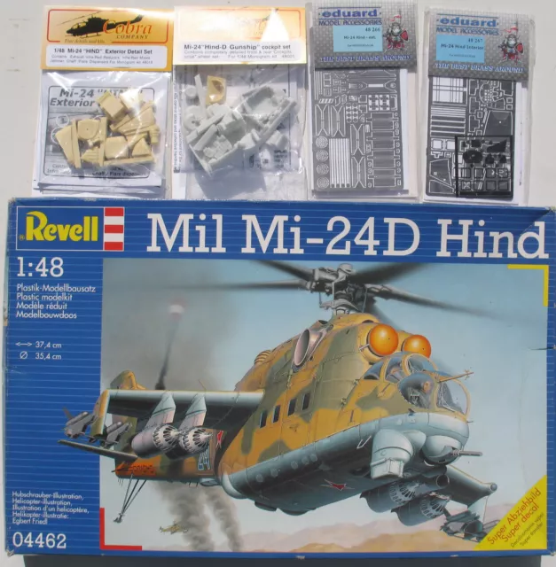 Revell Mil Mi-24D HIND Cobra Resin Conversion Eduard Photoetched parts 1:48 Kit