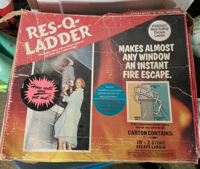 Ladder Window Fire Escape Vintage