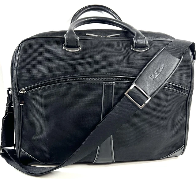 Tumi Womens Business Travel Laptop Bag Briefcase Ballistic Nylon Leather Trim