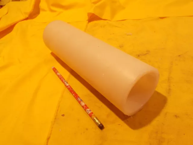 NATURAL UHMW TUBE machinable plastic rod bushing stock 3" OD x 2 1/2" ID x 10"