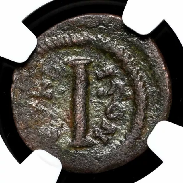 BYZANTINE. Anastasius I. 491-518. Æ Decanummium, NGC Choice Fine