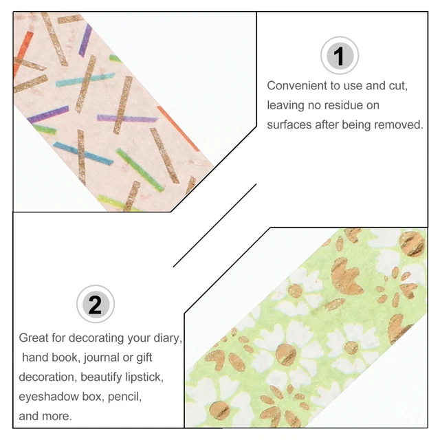 12 rouleaux décoratifs Washi bricolage ruban de masquage journal Scrapbook 2