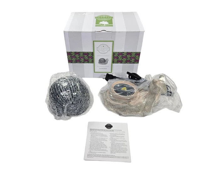 NEW SCENTSY GARDEN Snail Wax Warmer With Box Retired Discontinued £34.