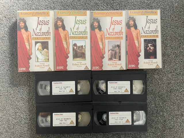 FRANCO ZEFFIRELLIS EPIC Jesus Of Nazareth VHS Part 1, 2,3 & 4 1977 TV ...