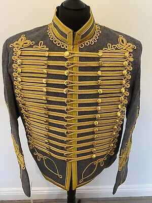 NUOVO Ussaro Napoleonico uniforme Miltary stile tunica Abito Jimmi Hendrix Jacket 40