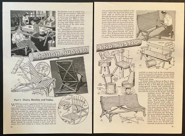 Puertas, cercas y más de 1945 para muebles de tronco rústico cómo construir planos