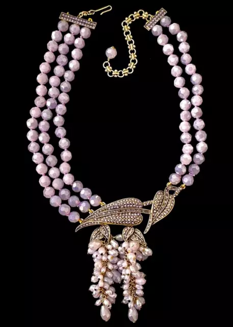 Heidi Daus Divine Wisteria Crystal Beaded Necklace