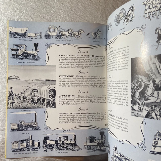 Vintage 1949 2nd Annual Chicago Railroad Fair Guide Book Program - Map 3