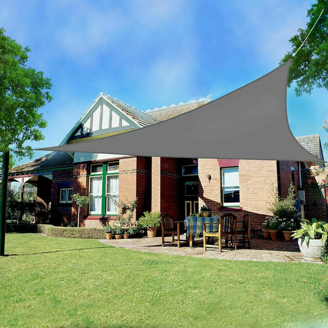 2m Triangle Sun Shade Sail Canopy Waterproof Patio Suncreening Awning UV Block