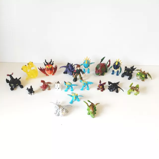 How To Train Your Dragon 21 Mini Figurines Figures Bundle Toothless | Hiccup