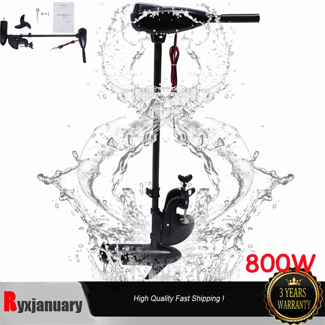 80lbs 12V Thrust Electric Trolling Motor Saltwater Trolling Boat Motor Fit Kayak