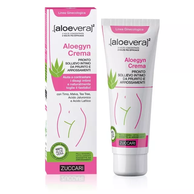 ZUCCARI ALOEGYN Crema Aloe Pronto Sollievo Intimo  Prurito e Arrossamento 50 ml