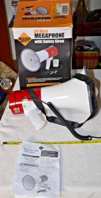 Bull Horn, Mégaphone, Western Safety, 50 Watt, Excellent État