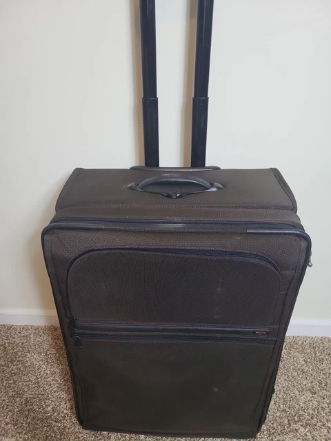 Preowned Tumi 24" Upright Wheeled Expandable Brown Suitcase 22024B4 Luggage 2
