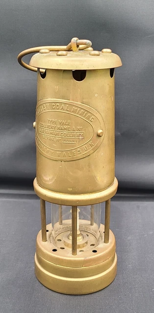 Vintage British Coal Mining Co. Coal Miners Paraffin Lamp / Lantern Wales U.K.