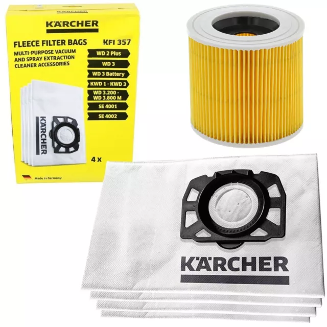 Filtre à cartouche KARCHER, pour aspirateurs WD2 et WD3/KWD