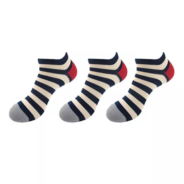 Women's White and Multicolor Ankle Socks Size 4-10, 10-Pack