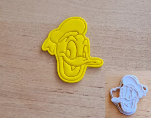 Paperino Tagliabiscotti Formina per Biscotti Compleanno Stampo Donald Duck 8 cm