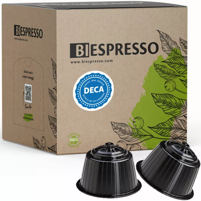 100 Capsule Cialde Caffe caffe compatibili NESCAFE DOLCE GUSTO miscela dek DECA