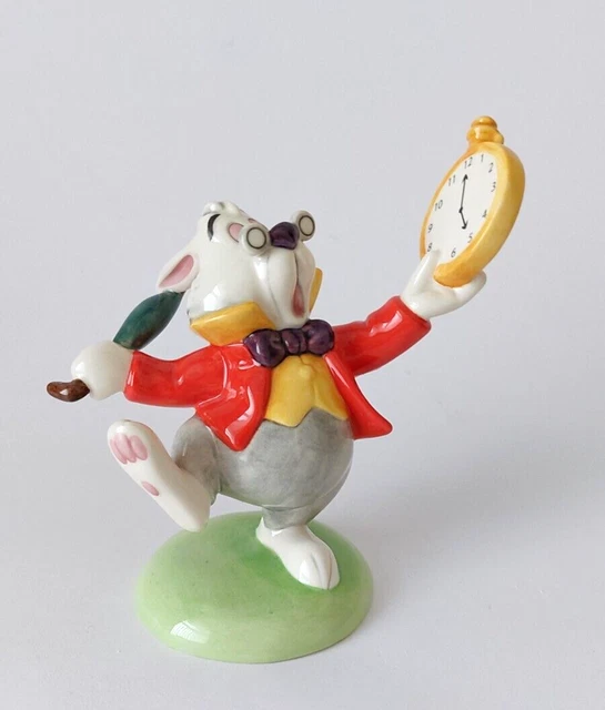 Royal Doulton Disney Showcase IL CONIGLIO BIANCO DM13 da Alice nel Paese delle Meraviglie.
