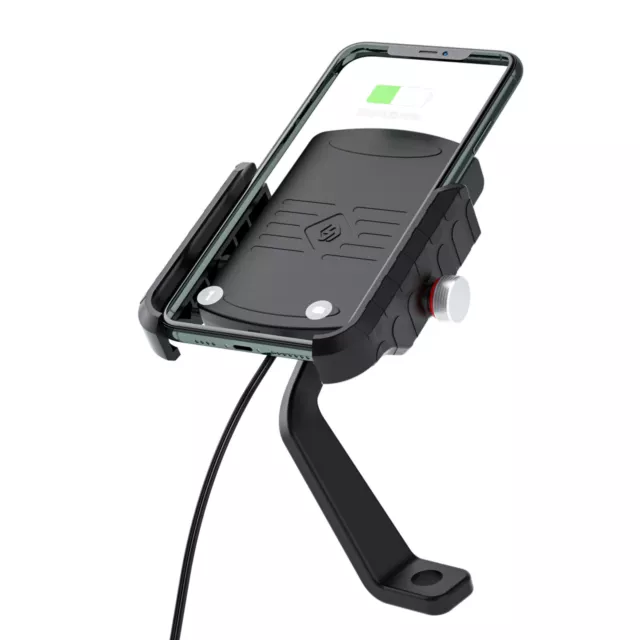 Classe di ricarica wireless 15 W ricarica telefono universale nero B per scooter moto