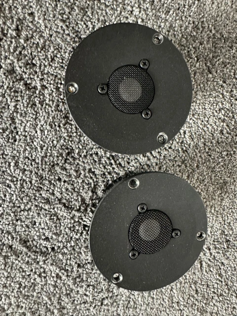 1 paire 2 '4Ohm 30W Tweeters à dôme composites en soie / polymère