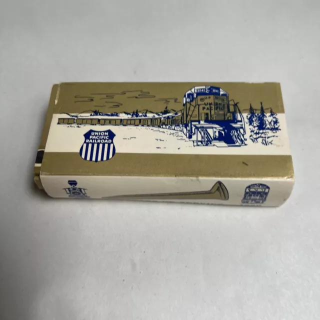 Vintage Union Pacific Railroad 1969 Golden Spike 8 Matchbooks w/ Cover