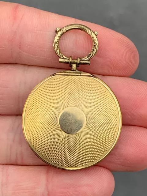 18ct gold opening locket pendant early Victorian 16.8 grams