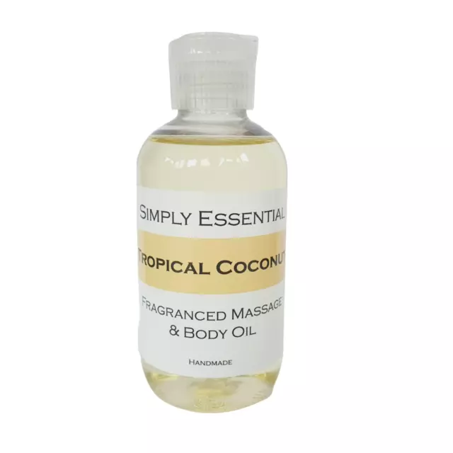Coconut massage oil rich scented body lubricant moisturising sensual 100ml