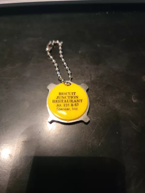 BISCUIT JUNCTION RESTAURANT / SPENCER, IND. Advertising Keychain/623-wa0