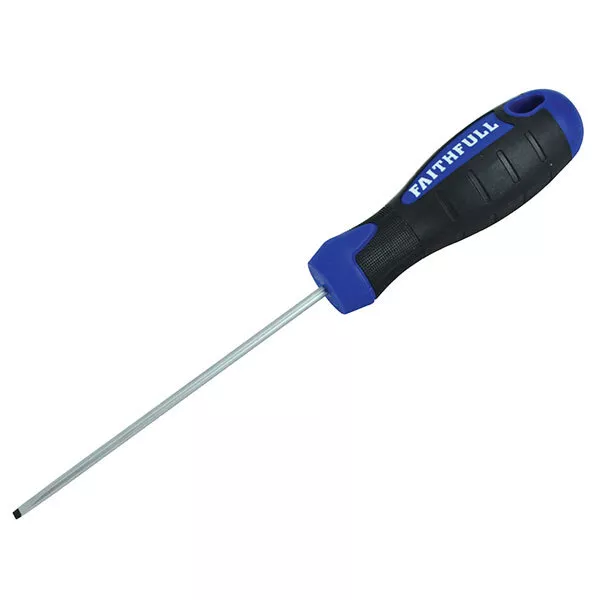 Faithfull FAISDT100 Poignée Souple Tournevis Terminal Pointe 3 x 100mm