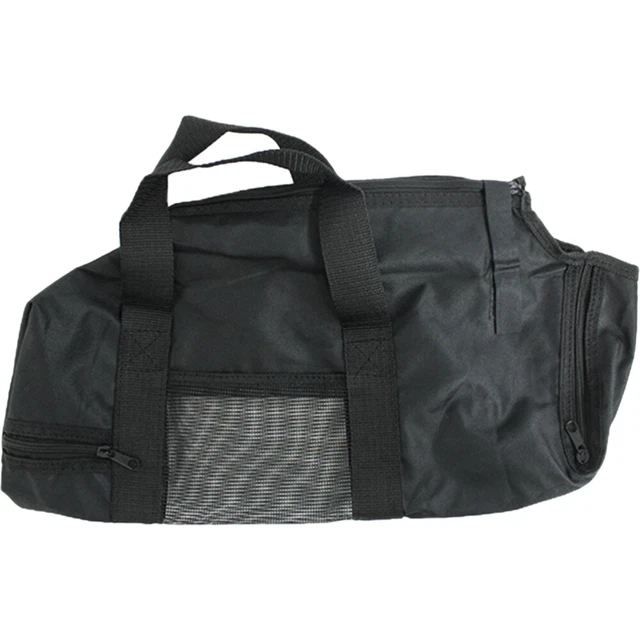 Bolso de baño para gato bolsa de lavandería viaje mascota mochila negra tela Oxford