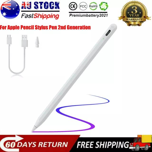 For Apple Pencil Stylus Pen 2nd Generation for iPad/iPad Air/iPad Pro/iPad mini