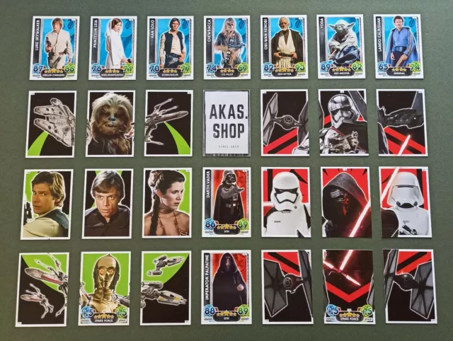 Star Wars Force Attax Movie 4 Erwachen der Macht Topps 2015 Einzelkarten Wahl