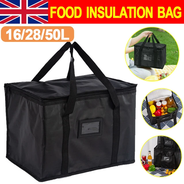 Musbus Gray XL Insulated Food Delivery Bag - Keep Food Warm In At - Foto 7