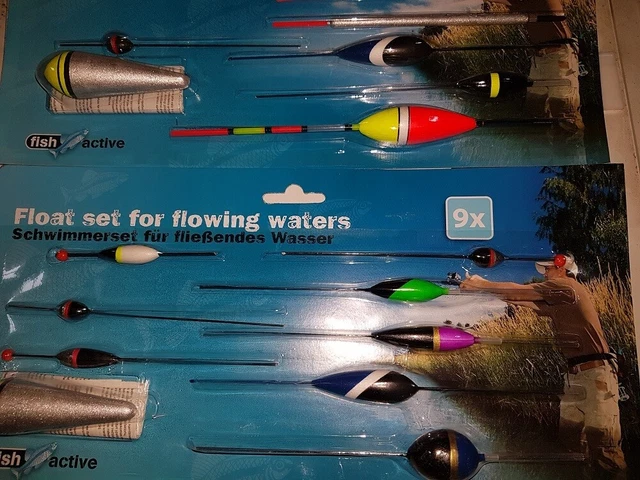 Posen Schwimmer Sortiment Allround Set Angeln Angelzubehör 9 tlg. Set Farbwahl